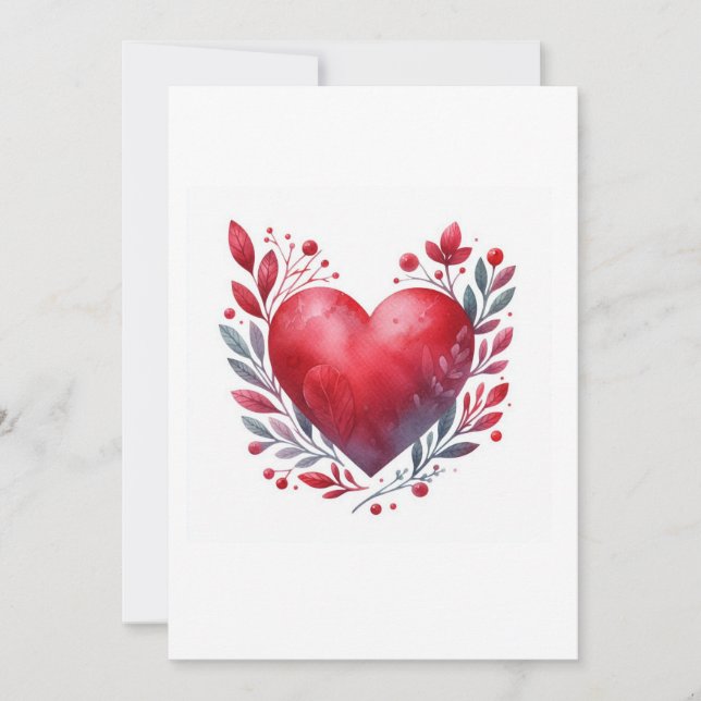 Invitación heart illustration (Anverso)