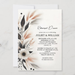 Invitación Heart Nothing Fancy Just Love Fun Rehearsal