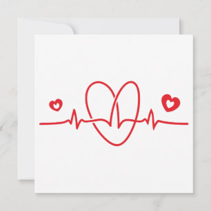 Invitación Heartbeat Scribbles