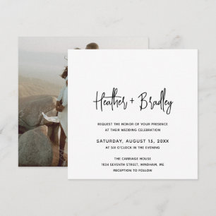 Invitación Heather Elegant Minimal Boda moderno
