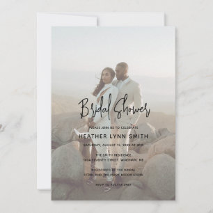 Invitación Heather Elegant Minimal Modern Bridal Shower