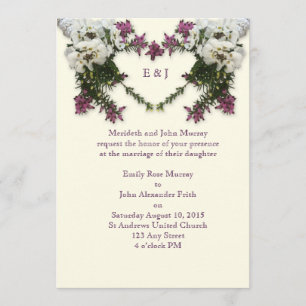 Invitación Heather y Heart