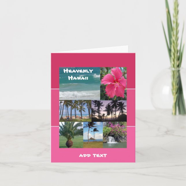 Invitación Heavenly Hawaii (Anverso)