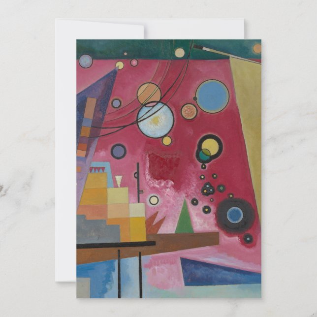 Invitación Heavy Red de Wassily Kandinsky (Anverso)