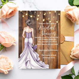 Invitación Hebrews 12:15 Graceful Bridal Shower Invitation