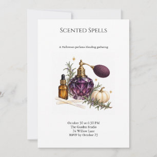 Invitación Hechizos perfumados Mezcla de perfumes de Hallowee