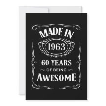 Hecho en 1963 60 años siendo increíble 2023 cumple