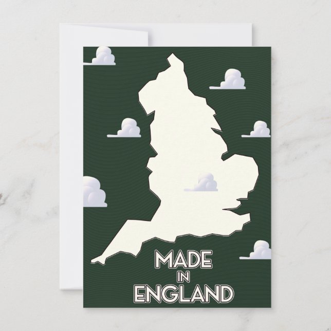 Invitación Hecho en Inglaterra (Reverso)