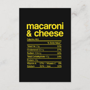 Invitación Hecho Nutricional de Macarrones con Queso de Acció
