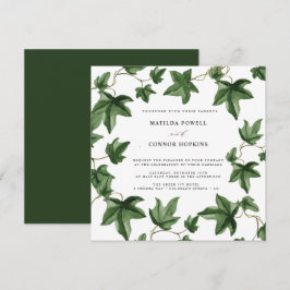 Invitación Hedera | Boda Botánico de Green Ivy Leaves
