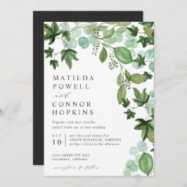 Invitación Hedera | Boda botánico moderno de IVY Eucalyptus