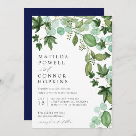 Invitación Hedera | Boda botánico moderno de IVY Eucalyptus