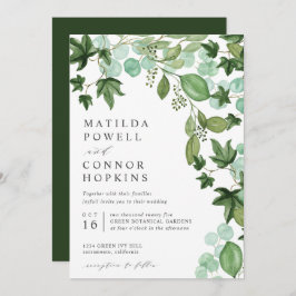 Invitación Hedera | Boda botánico moderno de IVY Eucalyptus