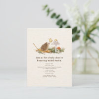 Hedgehog Butterfly Mushroom Woodland Baby Shower