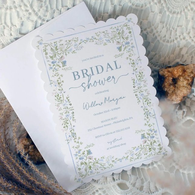 Invitación Heirloom Hydrangea Bridal Shower Invitation (Subido por el creador)
