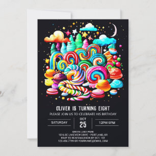 Invitación Helado Cream Sweet Wonderland Cumpleaños