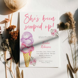 Invitación Helado de Crema de Hielo, Ducha De Novias