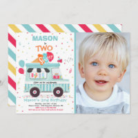 Helado Dos Camión Dulce de Segundo Cumpleaños