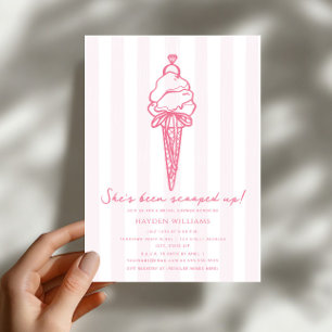 Invitación Helado Recogido Bridal Wedding Engagement 