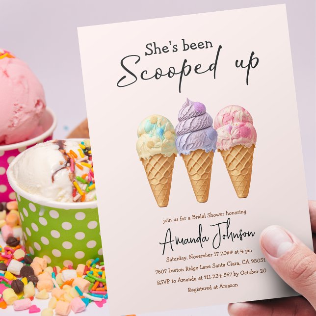 Invitación Helado verano cosecha ducha de novia (Subido por el creador)