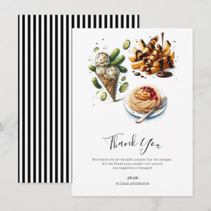 Invitación Helado y pepinillos Antojos raros Gracias