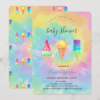 Helados Cool Verano Tie Dye Baby Shower