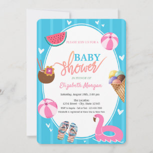Invitación Helados de verano sandía piscina de agua Juguetes