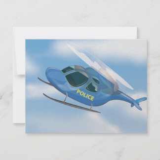 Invitación Helicóptero de la Policía