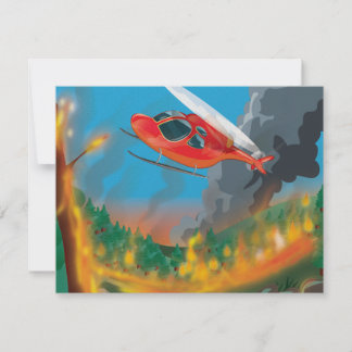 Invitación Helicóptero de rescate