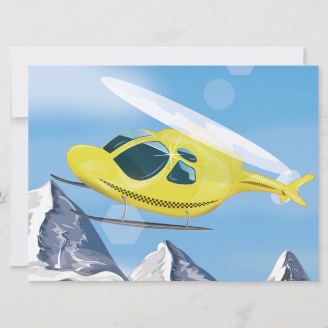 Invitación Helicóptero de Rescate (Anverso)