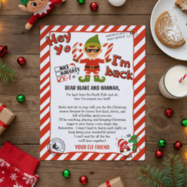 Invitación Hello from your Elf, Christmas Elf Arrival letter
