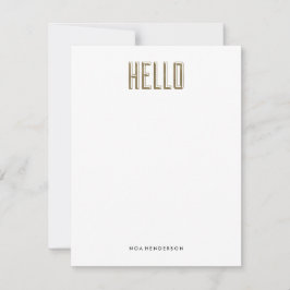 Invitación Hello Gem Personal Stationery