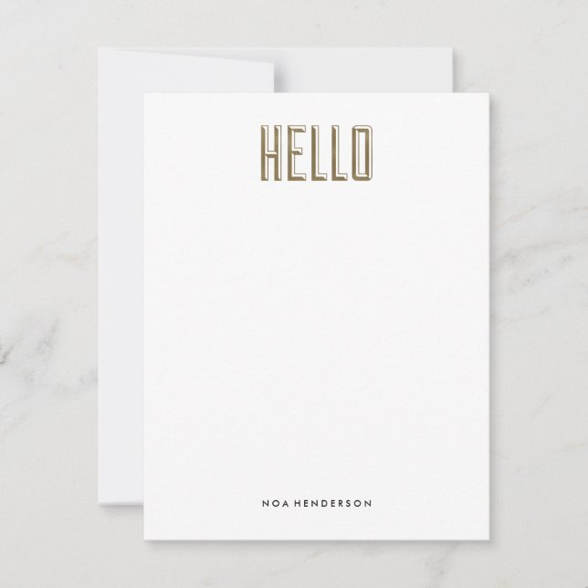 Invitación Hello Gem Personal Stationery (Anverso)