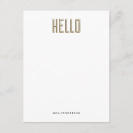 Invitación Hello Gem Personal Stationery