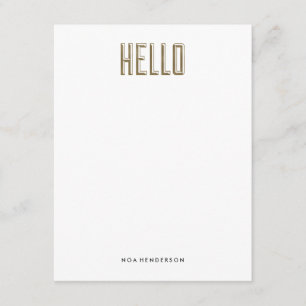 Invitación Hello Gem Personal Stationery