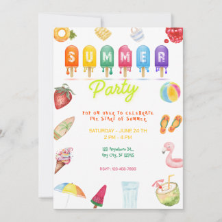 Invitación hello summer party