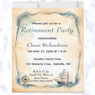 Invitación Helm Nautical