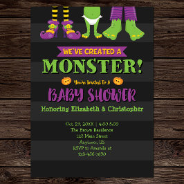 Invitación ¡Hemos creado un monstruo! Baby Shower de Hallowee
