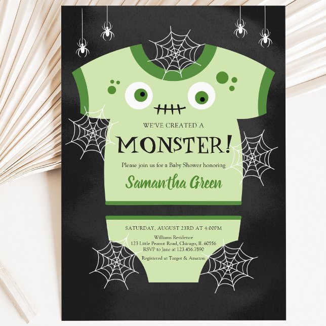 Invitación Hemos Creado una Fiesta de Bebé Monstruo (Subido por el creador)