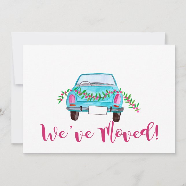 Invitación Hemos movido el coche de los Navidades clásicos (Anverso)