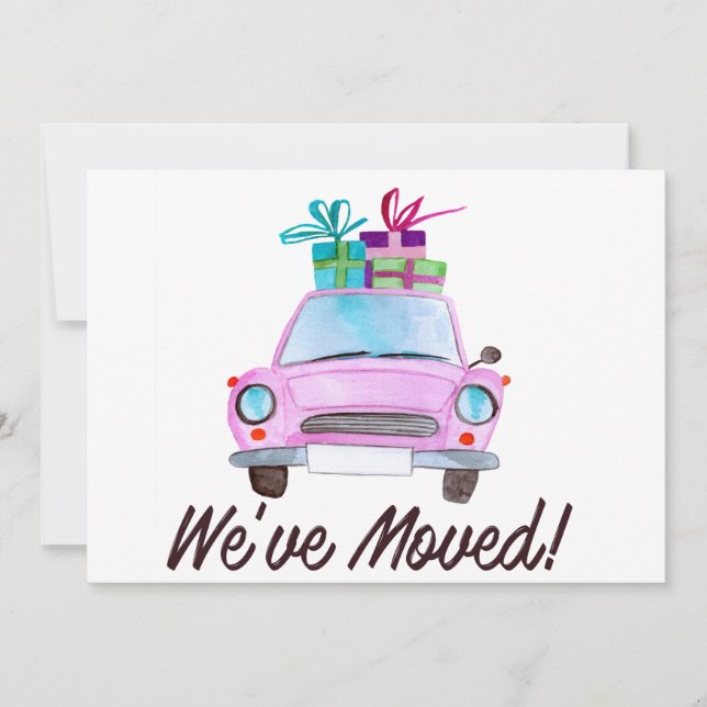 Invitación Hemos movido el coche de los Navidades clásicos (Anverso)