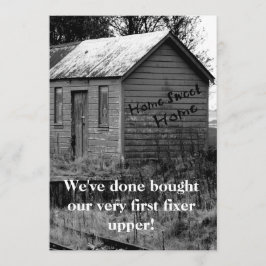 Invitación Hemos movido estreno de una casa de la cabaña del