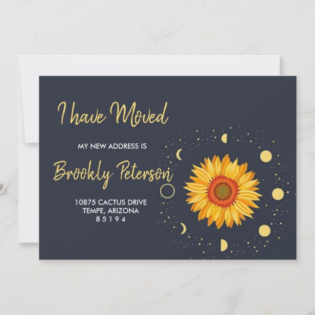 Invitación Hemos movido la puesta de sol (Anverso)