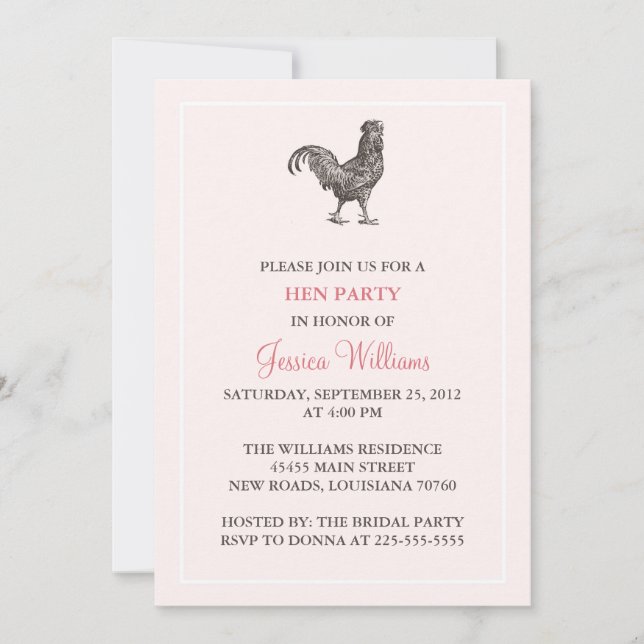 Invitación Hen Fiesta (Anverso)