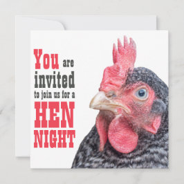 Invitación Hen Night Ladies Bachelorette Party Big Chicken