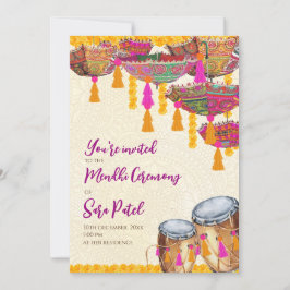 Invitación Henna Fiesta invita a Mehndi Invita, fiesta Mehndi