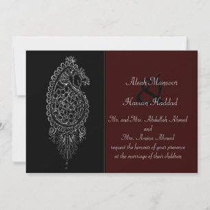 Invitación Henna Peacock