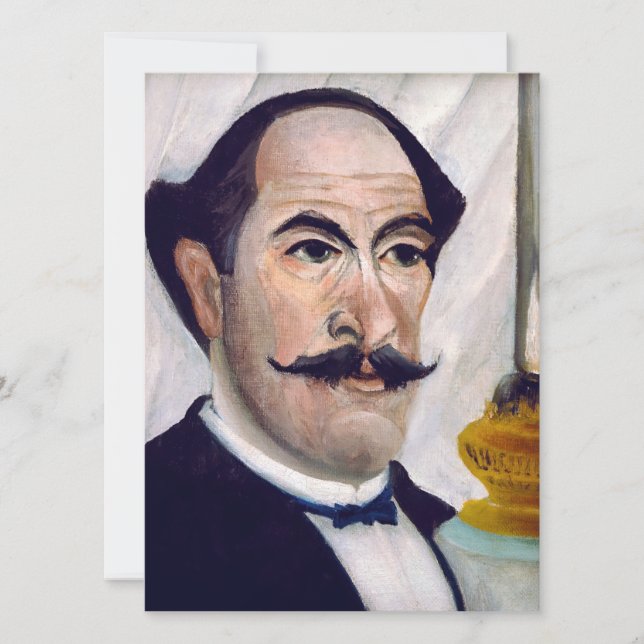 Invitación Henri Rousseau - autorretrato (Anverso)