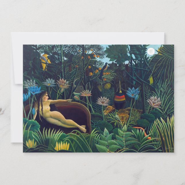 Invitación Henri Rousseau - El sueño / Le Reve (Anverso)