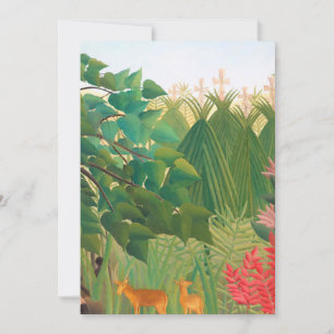 Invitación Henri Rousseau - La cascada